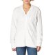 Women's Slub Knit, Front Zip, Cotton Jersey Cotton Jacket Hoodie