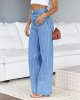 Women's Mid Rise Straight Loose Stretch Jeans